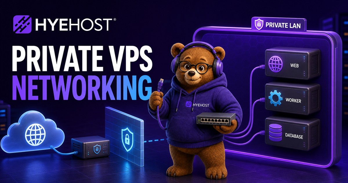 Private Networking for VPS HYEHOST blog artwork