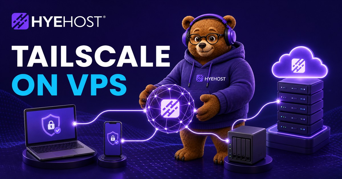 Self-Hosting Tailscale HYEHOST blog artwork