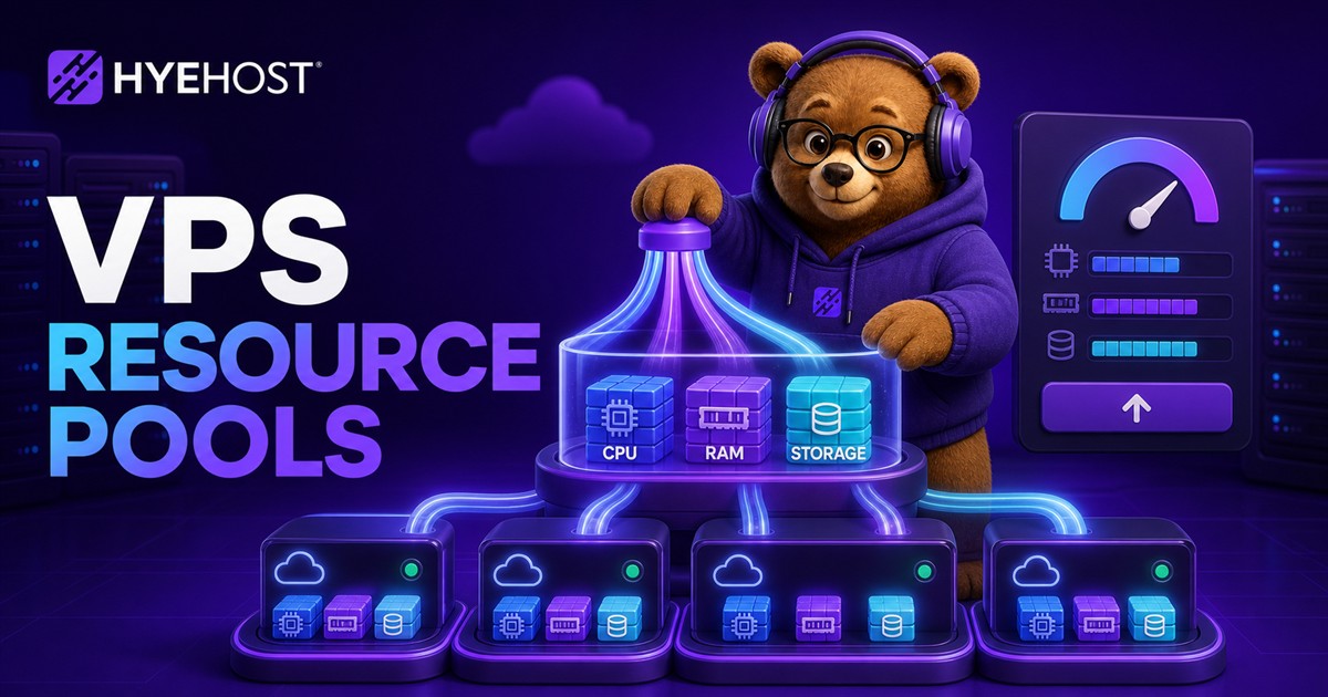 VPS Resource Pools and Upgrades HYEHOST blog artwork